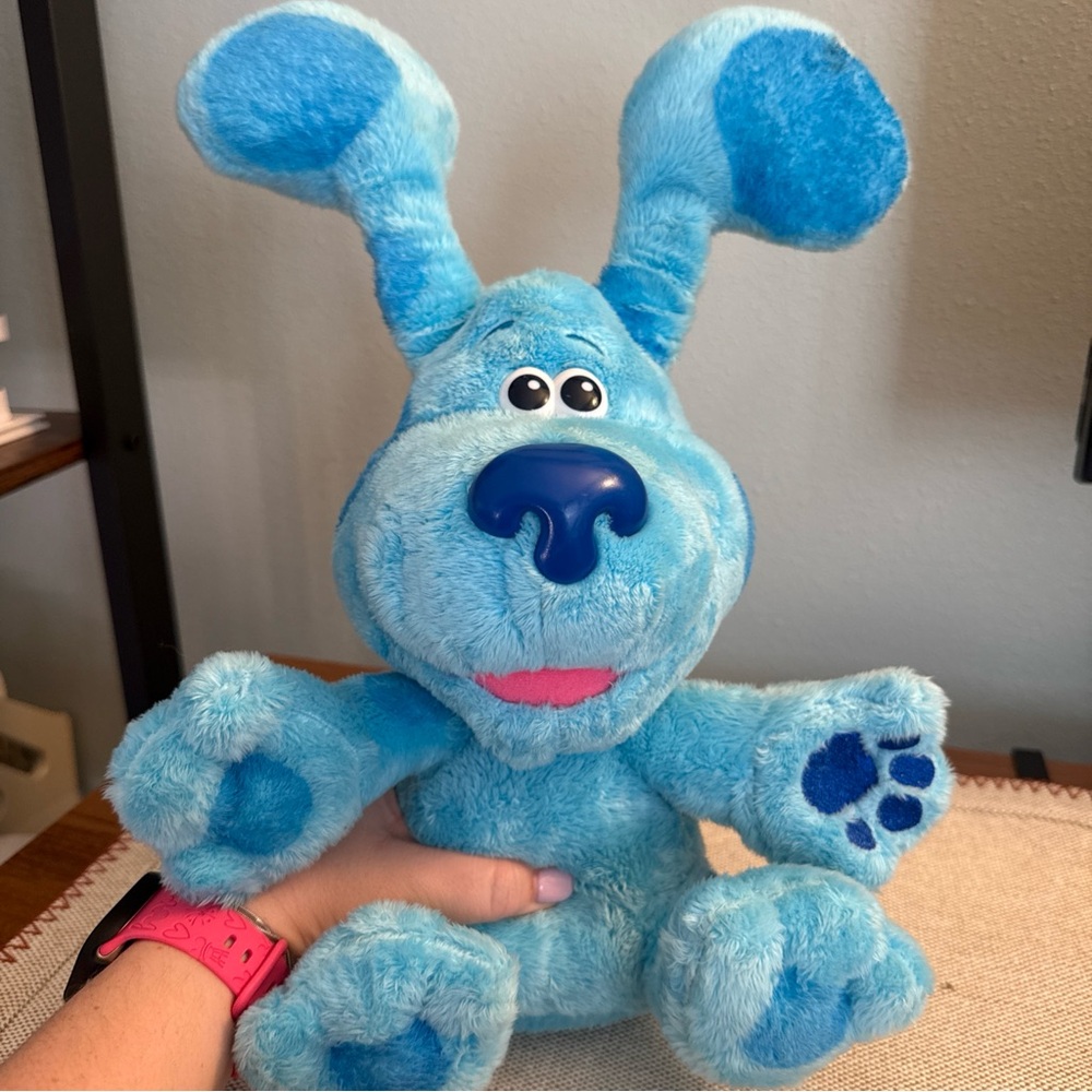 Blue's Clues & You! Peek-A-Blue Interactive Toy Dog 12” Plush Plays Peek A Boo